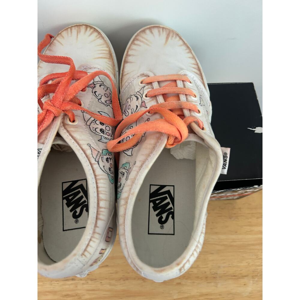 VANS Custom Painted Sneakers Clowns Casino Pier Seaside Heights NJ Men's 9 - Picture 7 of 11